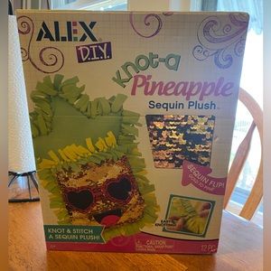 Alex Toys DIY Knot-A-Pineapple Sequin Plush